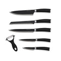 Closeout Symphony Home Set of 6pcs Kitchen Knife with Stainless Steel Blade - Black - Sticky add to cart bar