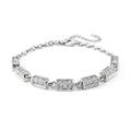 Simulated Diamond Bracelet in Silvertone (7.50 In) 5.00 ctw - Sticky add to cart bar
