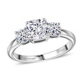 SGL Certified Luxuriant Lab Grown Diamond E-F VS 1.50 ctw Trilogy Ring in 950 Platinum (Size 6.0) - Sticky add to cart bar