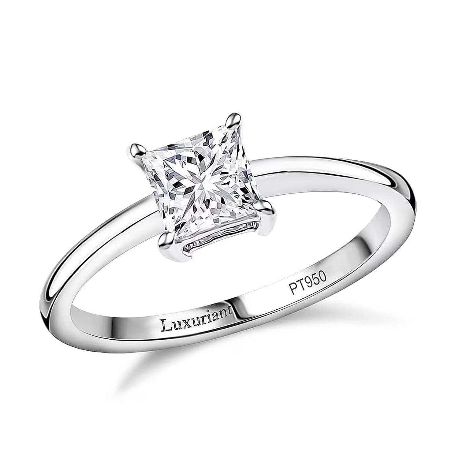 SGL Certified Luxuriant Lab Grown Diamond G-H VS 1.00 ctw Solitaire Ring in 950 Platinum (Size  6.0)