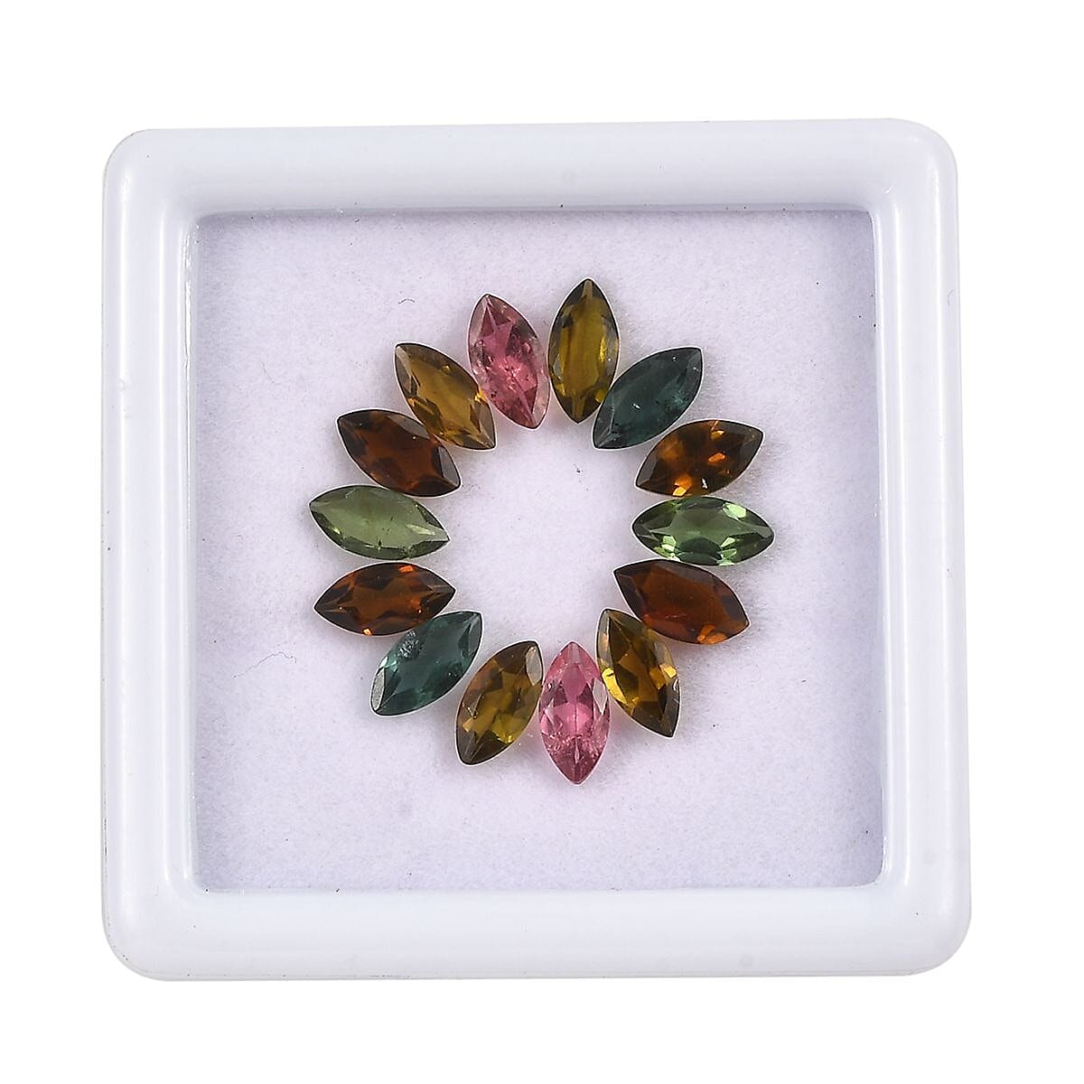 Multi-Tourmaline (Mrq 7x3.5 mm) 5.00 ctw