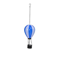"solar hot air balloon light size:12x12x49cm solar panel:2V 20MA polysilicon 35*35mm Battery:1pc AAA 1.2V 300MAH NI-MH LED:20pcs warm white SMD + 1pc warm white LED. ON/Off switch Material: