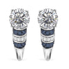 Moissanite & Blue Sapphire