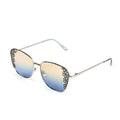 Flower Design UV400 Polarized Sunglass with Storage Bag- Gray - Sticky add to cart bar