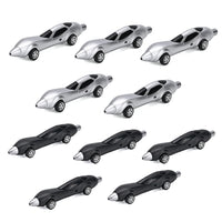 Set of 10, Black and Silver Car Shape Ballpoint Pen