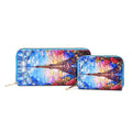 Set of 2 Tribal Pattern Long Wallet (7.28"x0.99"x3.74") and Small Wallet (4.33"x0.98"x3.54") - Sticky add to cart bar