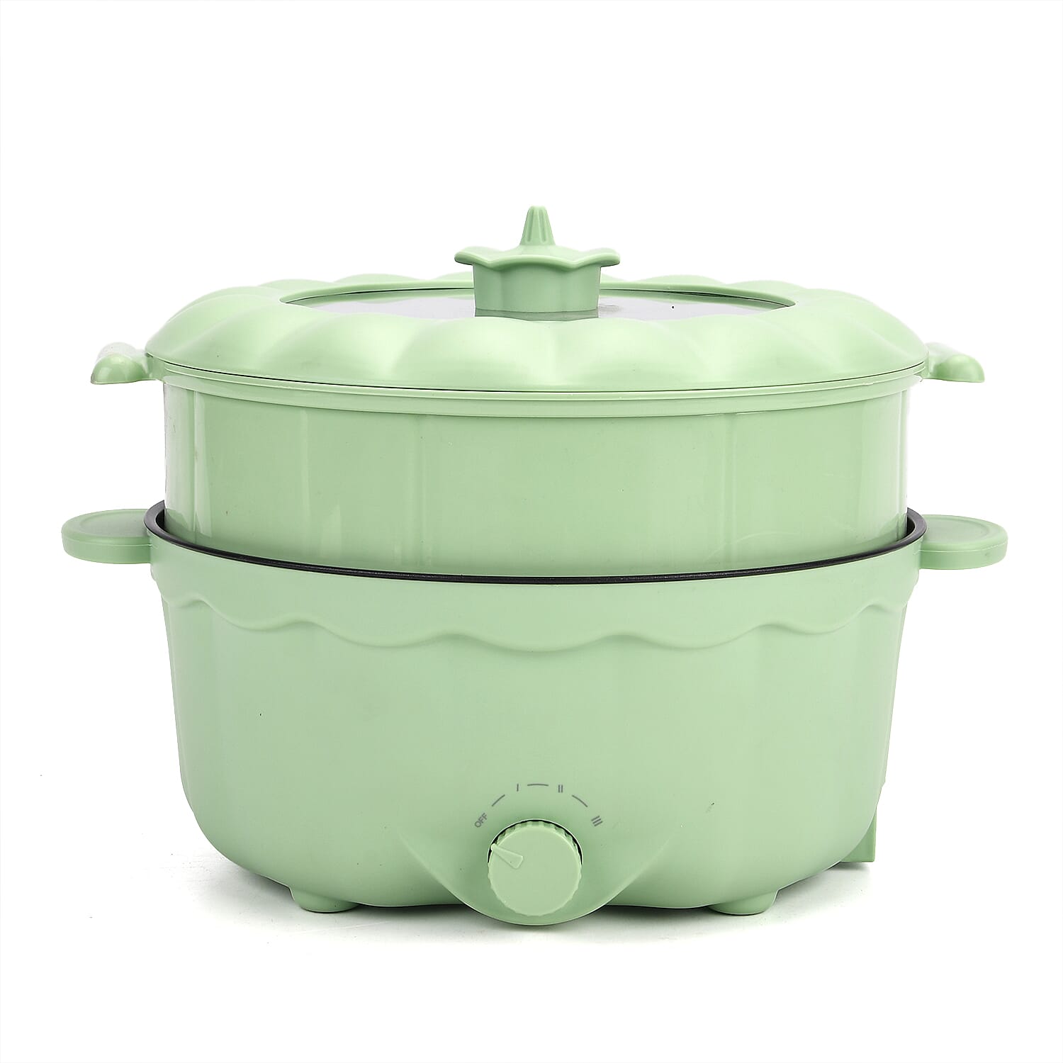 Green 3.7L Multifunctional Double Layer Rice Cooker