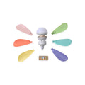Multi Color 6 Leaf Bulb LED Fan Light with Remote - Sticky add to cart bar