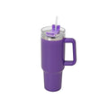 Purple Stainless Steel Insulated 40oz Tumbler with Handle and Straw - Sticky add to cart bar