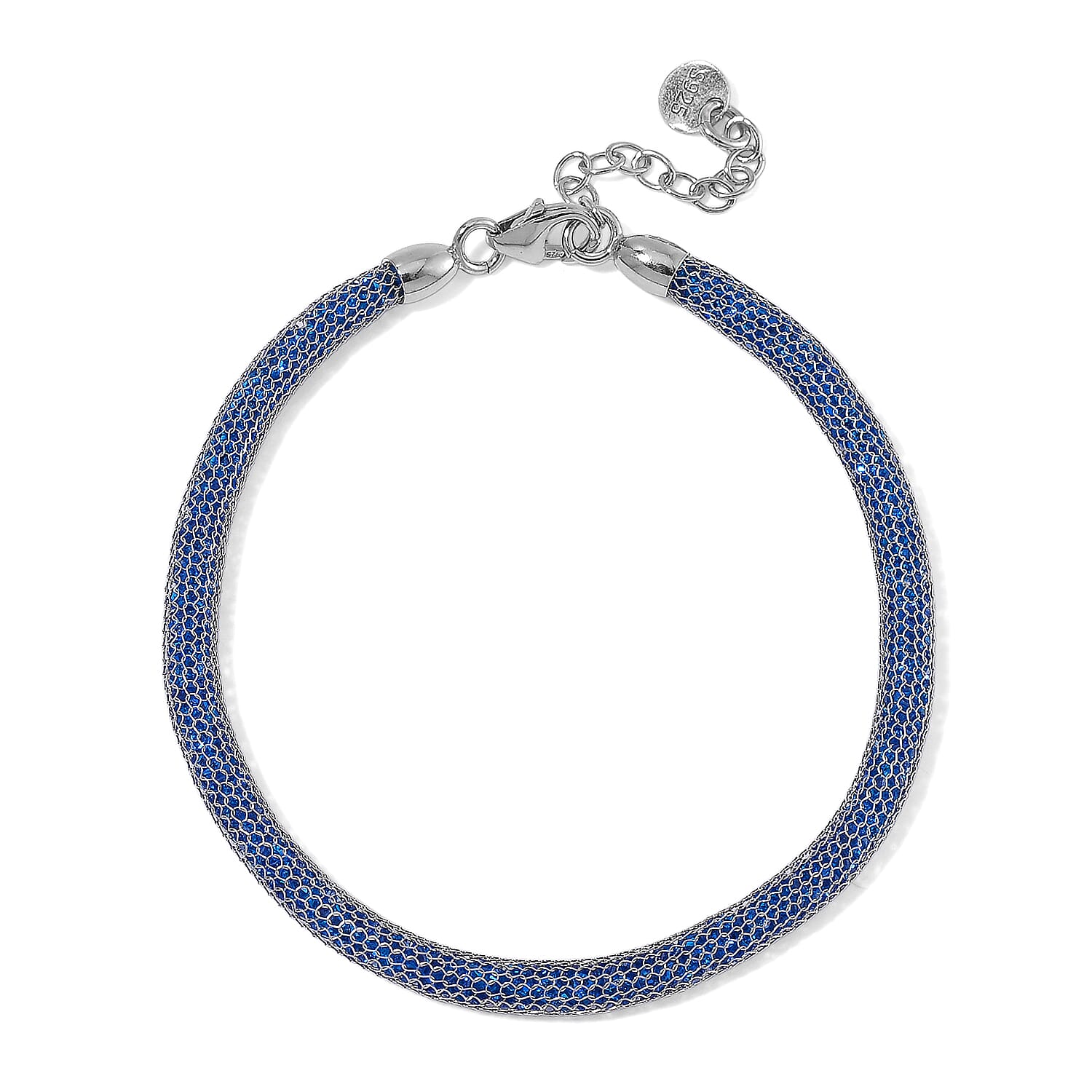 Simulated Diamond Bracelet in Rhodium Over Sterling Silver (7.0-8.0In)