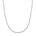 Simulated Diamond Necklace in Rhodium Over Sterling Silver 20 Inches - Sticky add to cart bar