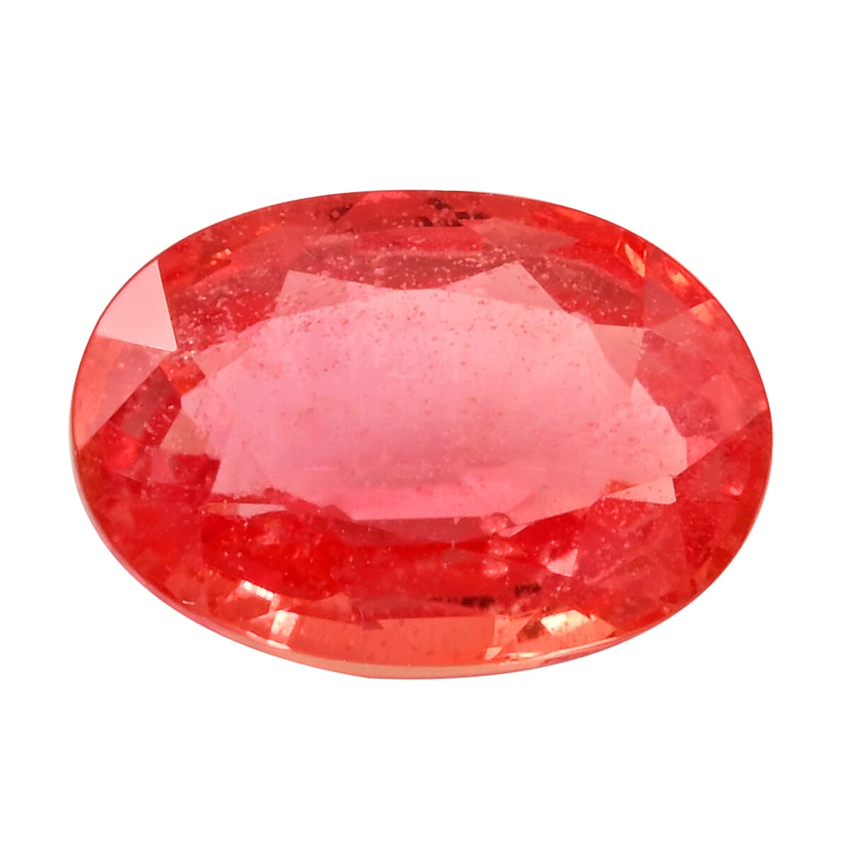 AAAA Padparadscha Sapphire(B.T) (Oval Free Size) 0.50 ctw