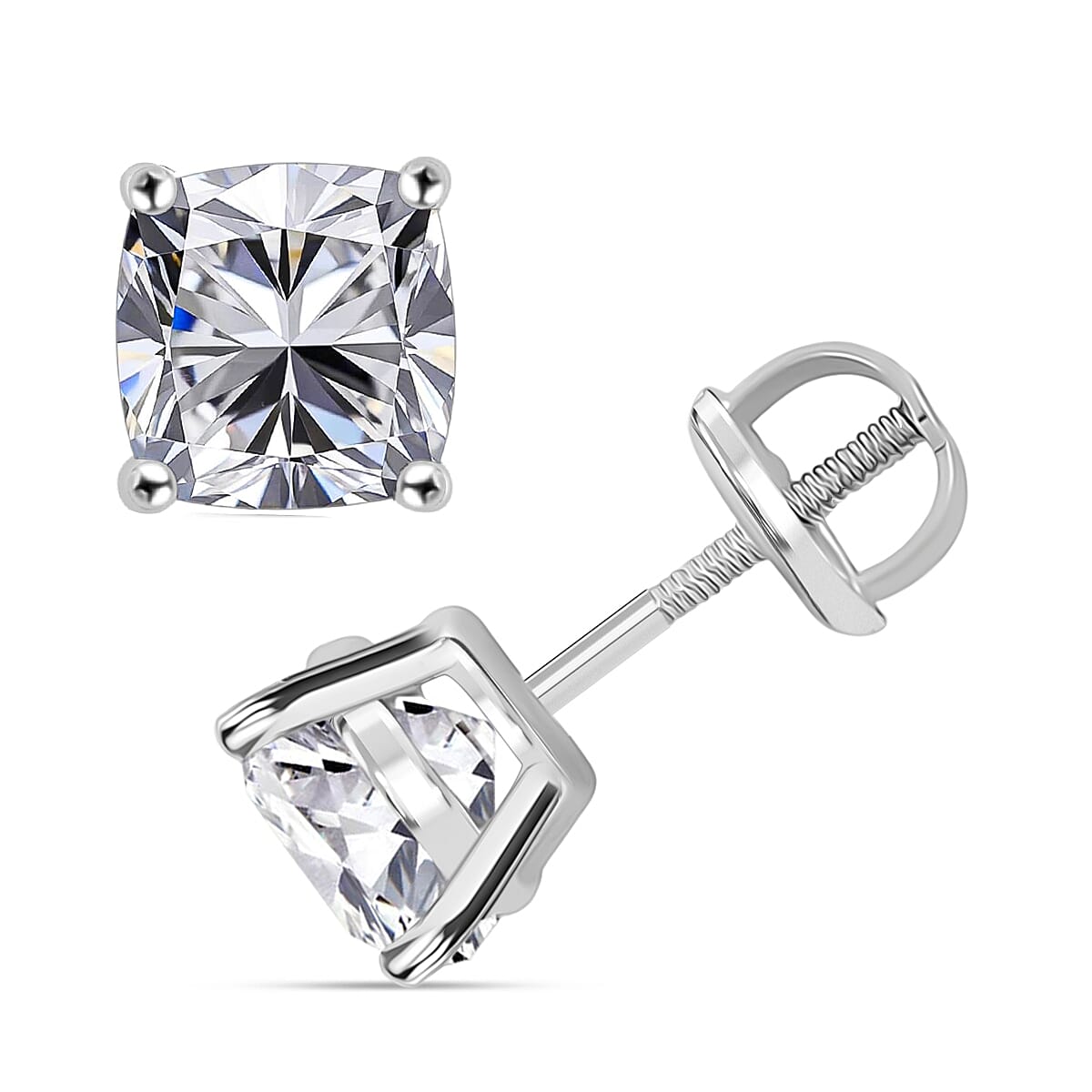 Luxuriant Lab Grown Diamond G-H VS 2.50 ctw Stud Earrings in 14K White Gold