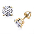 IGI Certified 14K Yellow Gold Luxuriant Lab Grown Diamond (G-VS2) Earrings 5.00 ctw - Sticky add to cart bar