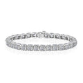 Luxuriant Lab Grown Diamond SI 10.00 ctw Bracelet in 10K White Gold (7.00 In) 12.80 Grams - Sticky add to cart bar