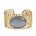 Karis Terahertz Bangle in 18K YG Plated (6.50 In) 56.50 ctw - Sticky add to cart bar