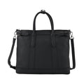 Black Genunie Leather Crossbody Bag (13"x4.33"x11.02") with Adjustable Shoulder Strap - Sticky add to cart bar
