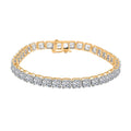 Luxuriant Lab Grown Diamond G VS 10.00 ctw Bracelet in 14K Yellow Gold (7.00 In) 9.25 Grams - Sticky add to cart bar