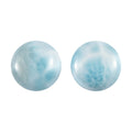 Larimar Set of 2 (Rnd 8mm) 3.58 ctw Loose Gemstone - Sticky add to cart bar