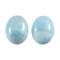 Larimar Set of 2 (Ovl 9x7mm) 3.81 ctw Loose Gemstone - Sticky add to cart bar