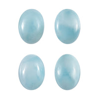 Premium Larimar Set of 4 (Ovl 7x5mm) 3.75 ctw Loose Gemstone