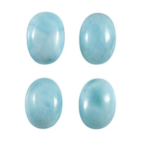 Larimar Set of 4 (Ovl 7x5mm) 3.76 ctw Loose Gemstone