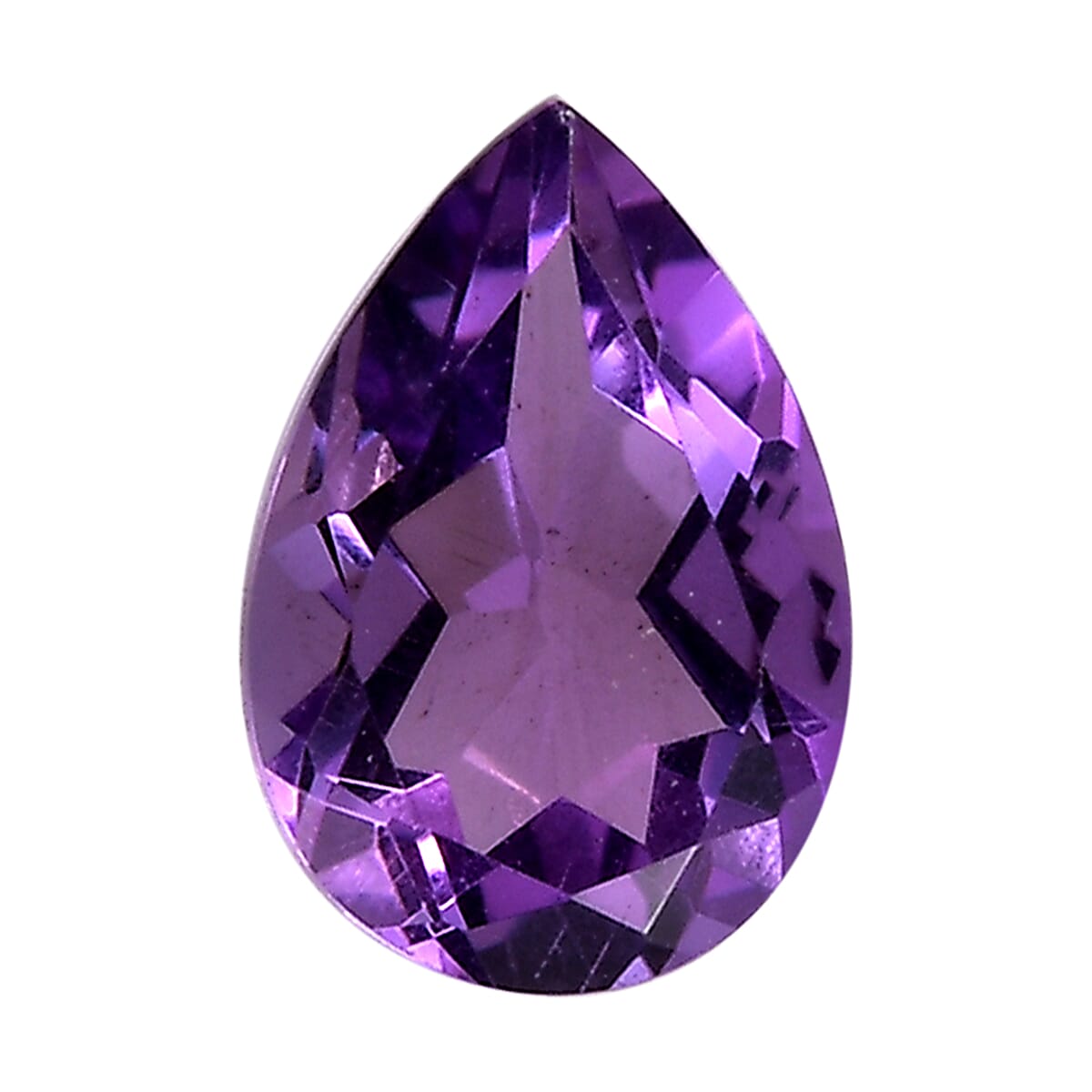 Premium Mashamba Amethyst (Pear 6x4mm) 0.25 ctw Loose Gemstone