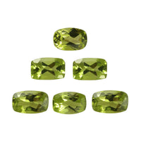 Peridot Set of 6 (Cush 6x4mm) 3.06 ctw Loose Gemstone