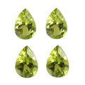 Peridot Set of 4 (Pear 7x5mm) 2.84 ctw Loose Gemstone - Sticky add to cart bar