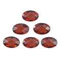 Mozambique Garnet Set of 6 (Ovl 6x4mm) 3.53 ctw Loose Gemstone - Sticky add to cart bar