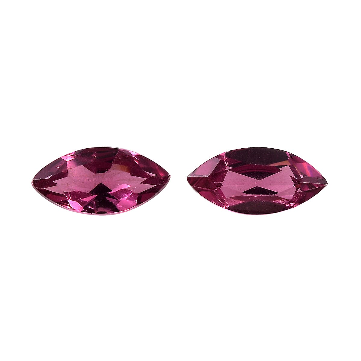 Tanzanian Wine Garnet Set of 2 (Mrq 7x3.5mm) 0.89 ctw Loose Gemstone