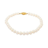 Freshwater Pearl Bracelet in Goldtone (7.00 In)