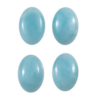 Premium Larimar Set of 4 (Ovl 6x4mm) 1.86 ctw Loose Gemstone