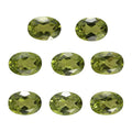 Peridot Set of 8 (Ovl 7x5mm) 6.46 ctw Loose Gemstone - Sticky add to cart bar
