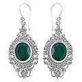 Bali Legacy Verde Onyx 8.00 ctw Antique Garden and Floral Earrings in Sterling Silver - Sticky add to cart bar