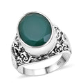 Bali Legacy Verde Onyx Dragon Ring in Sterling Silver (Size 10.0) 9.75 ctw - Sticky add to cart bar