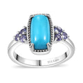 Karis Premium Sleeping Beauty Turquoise, Tanzanite Ring in Platinum Bond (Size 10.0) 2.70 ctw - Sticky add to cart bar