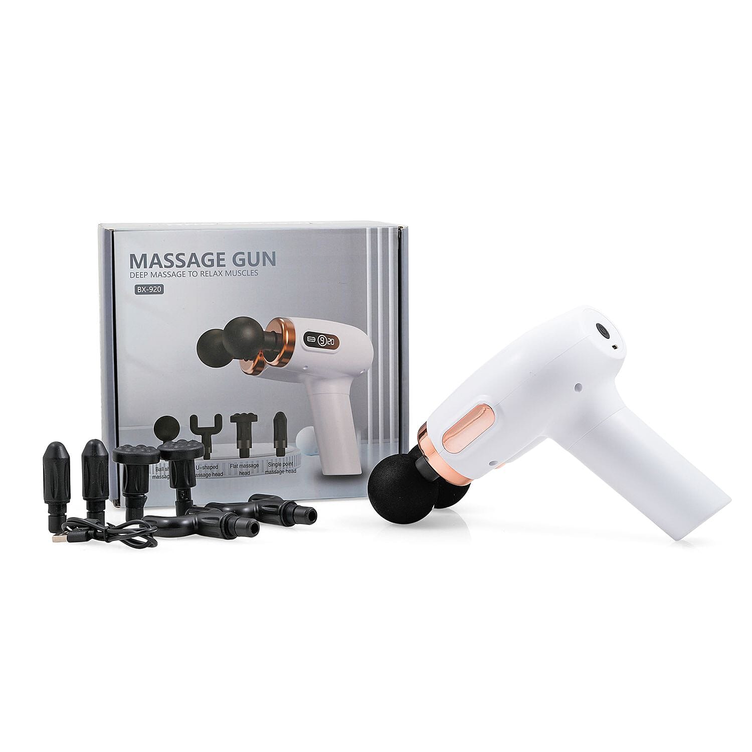 Soulsmart Double-headed Double-sided Display Massager Gun