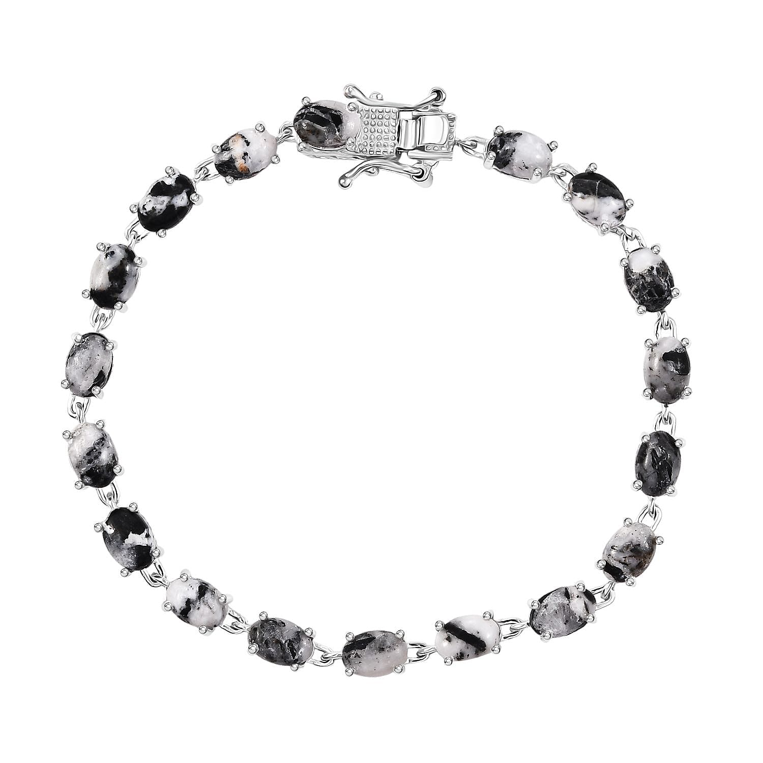 Karis White Buffalo 10.10 ctw Bracelet in Platinum Bond (6.50 In)