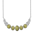 Karis Connemara Marble 22.60 ctw Verdant Grace Necklace in Platinum Bond 18 Inches - Sticky add to cart bar