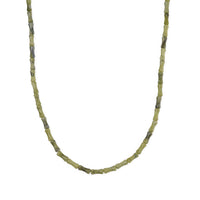 Connemara Marble Bamboo Beaded 90.00 ctw Necklace 18-20 Inches Stainless Steel