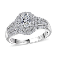 Luxuriant Lab Grown Diamond G VS 1.10 ctw Filigree Heart Ring in Rhodium Over Sterling Silver (Size 10.0)