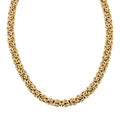 Italian 7.5mm Byzantine Chain Necklace in 10K Yellow Gold 13.6 Grams 18 Inches - Sticky add to cart bar
