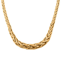 Italian Wheat Chain Necklace in 10K Yellow Gold 12.5 Gram 18-20 Inches
