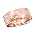 Italian 10K Yellow Gold 8mm Mesh Stretch Ring (0.85 g) - Sticky add to cart bar