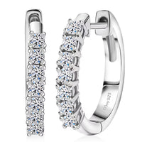 D'Joy Lab Grown Diamond (I1) Hoop Earrings in 18K Vermeil YG Over Sterling Silver 0.50 ctw