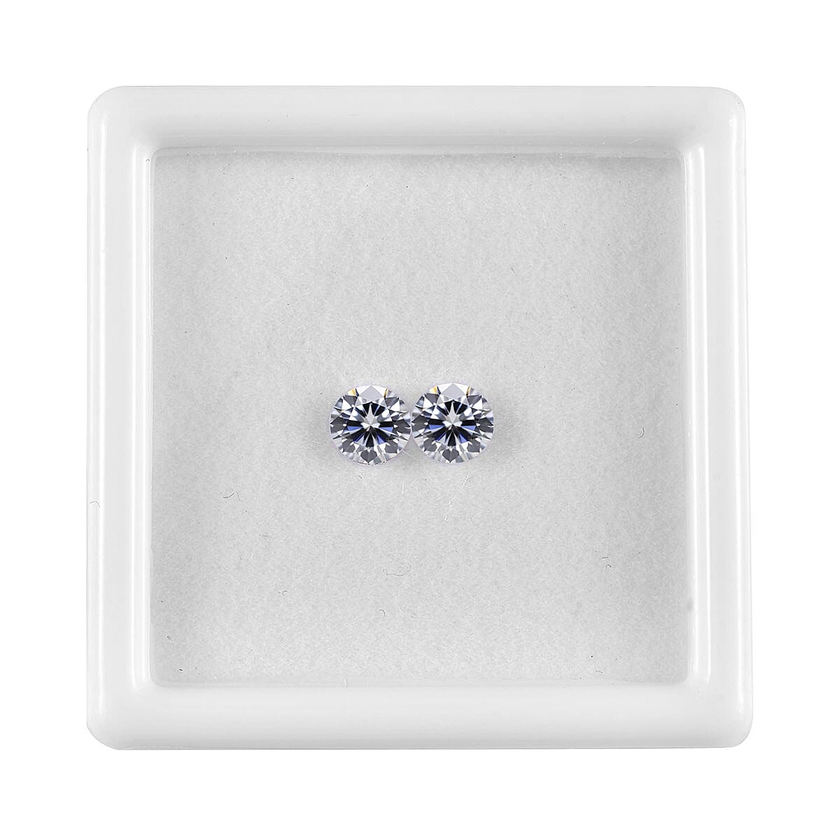 Moissanite Set of 2 (Rnd 5 mm) 0.85 ctw