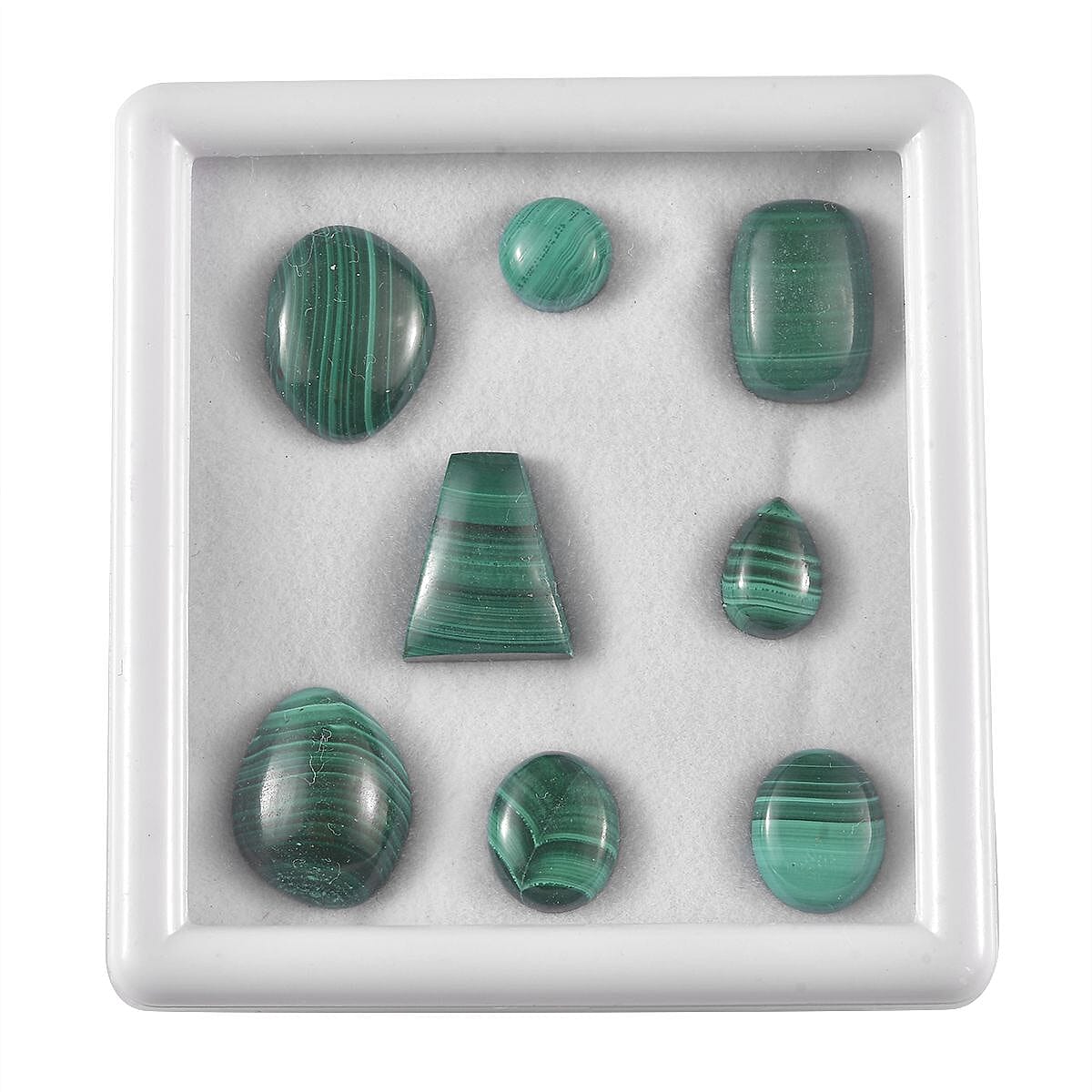 African Malachite Assorted Box (Mix Mix mm) 50.00 ctw