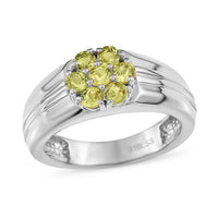 Arizona Peridot Mens Ring in ION Plated YG Stainless Steel (Size 10.0) 0.90 ctw