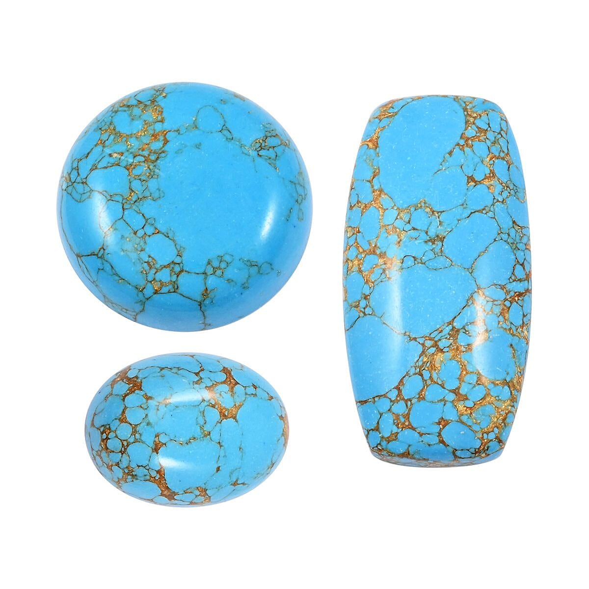 Mojave Blue Turquoise Assorted Box (Mix Mix Size) 50.00 ctw